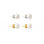 Pearl Stud Earrings No.4