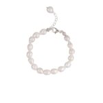 Jamila 925 Sterling Silver Pearl Bracelet