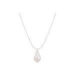Alessandra 925 Sterling Silver  Baroque Pearl Necklace