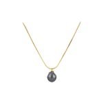 Enora Black Pearl Necklace