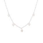 Lively Silver Pearl Necklace