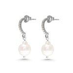 Ashley 925 Ayar Gümüş İnci Küpe