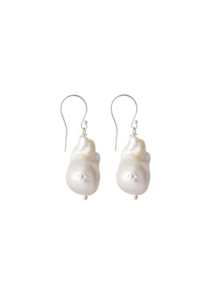 Alessandra 925 Sterling Silver Baroque Pearl Earrings