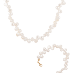 Helena Pearl Necklace and Bracelet Set