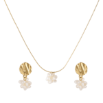 Myra Pearl Necklace and Earrings Set