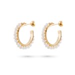 Caressa Pearl Hoop Earrings - Mini