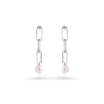 Liara Pearl Earrings - Silver