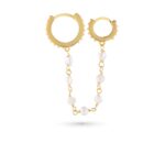 Carie Pearl Earrings - Gold