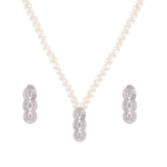 June Pearl Earrings and Necklace Set