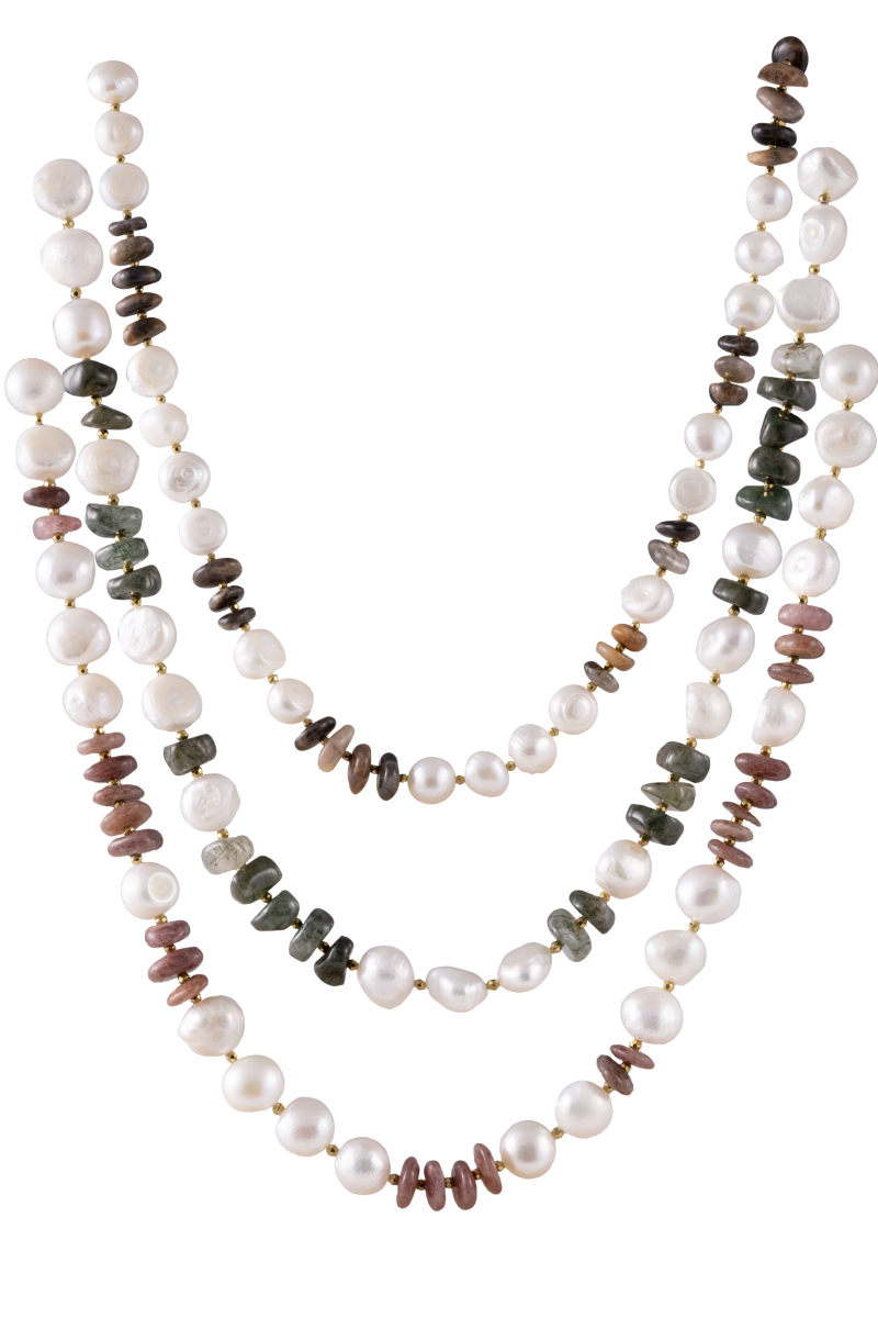 Beige Cream Minimalist Jewelry Banner.png (3) Hilly İnci Kolye Seti - Görsel 1