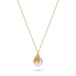 Daisy Pearl Necklace - Gold