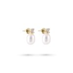 Emma Pearl Earrings - Gold