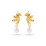 Fiora Pearl Earrings - Gold