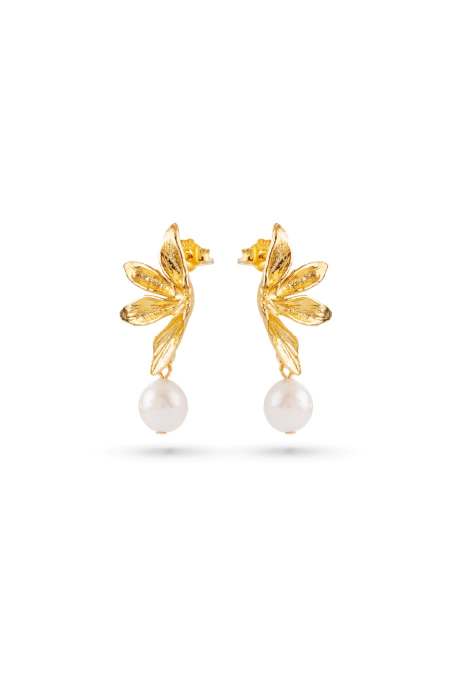 Fiorainciküpegold1 Fiora İnci Küpe - Gold - Görsel 1