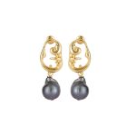 Enora Black Pearl Earrings