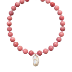Aurora Jade Taşlı Kolye - Pembe